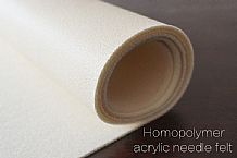 Homopolymer acrylic felt